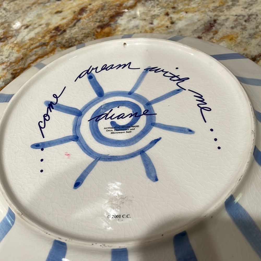 Diane authentic stoneware. Come Dream with me. Turtle - Picture 3 of 5